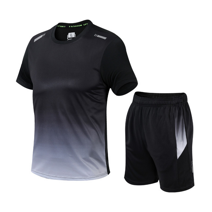 Men's Gym Activewear T-Shirt and Shorts Set | Two Piece
