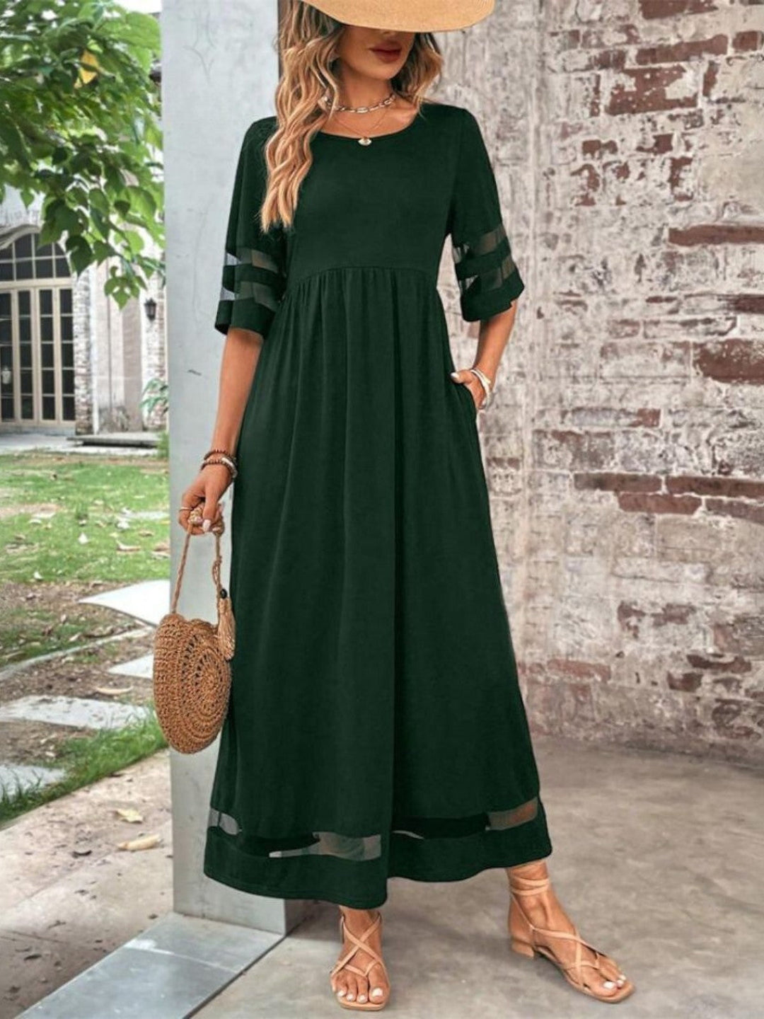 Women's Chique Casual A-Line Dress | Maxi