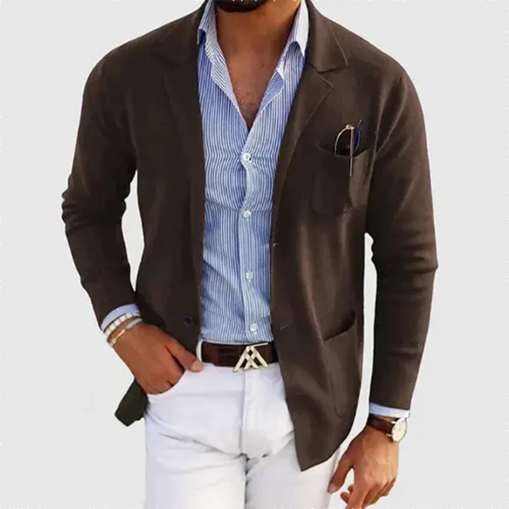 Men's Elegant Loose Fit Work Blazer | Semi-Formal