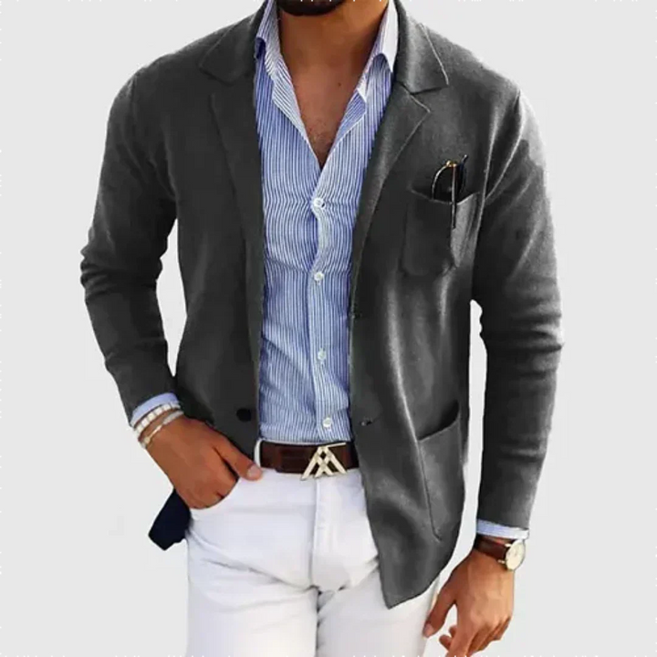 Men's Elegant Loose Fit Work Blazer | Semi-Formal