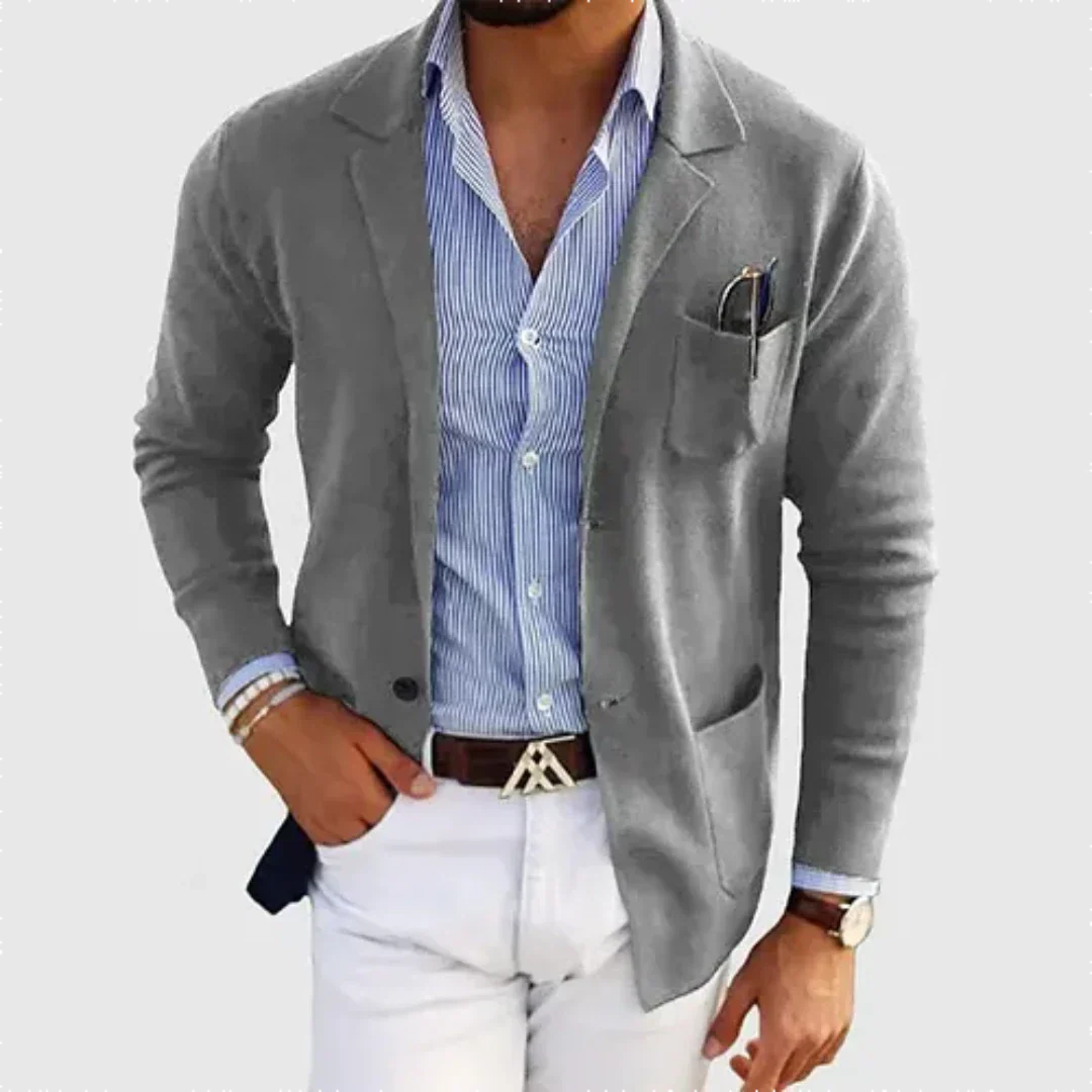 Men's Elegant Loose Fit Work Blazer | Semi-Formal