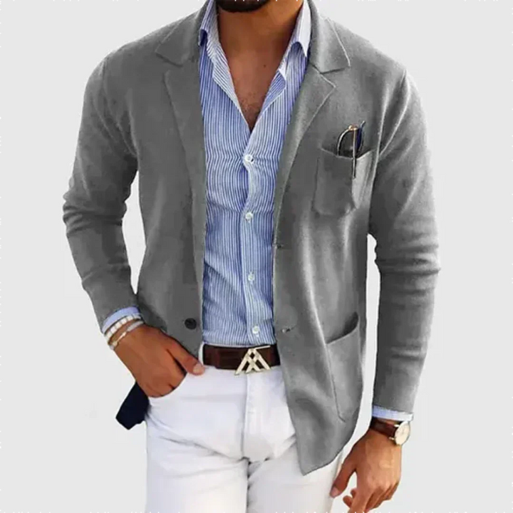 Men's Elegant Loose Fit Work Blazer | Semi-Formal