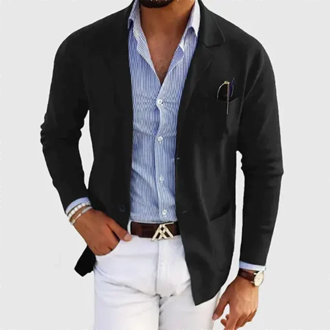 Men's Elegant Loose Fit Work Blazer | Semi-Formal