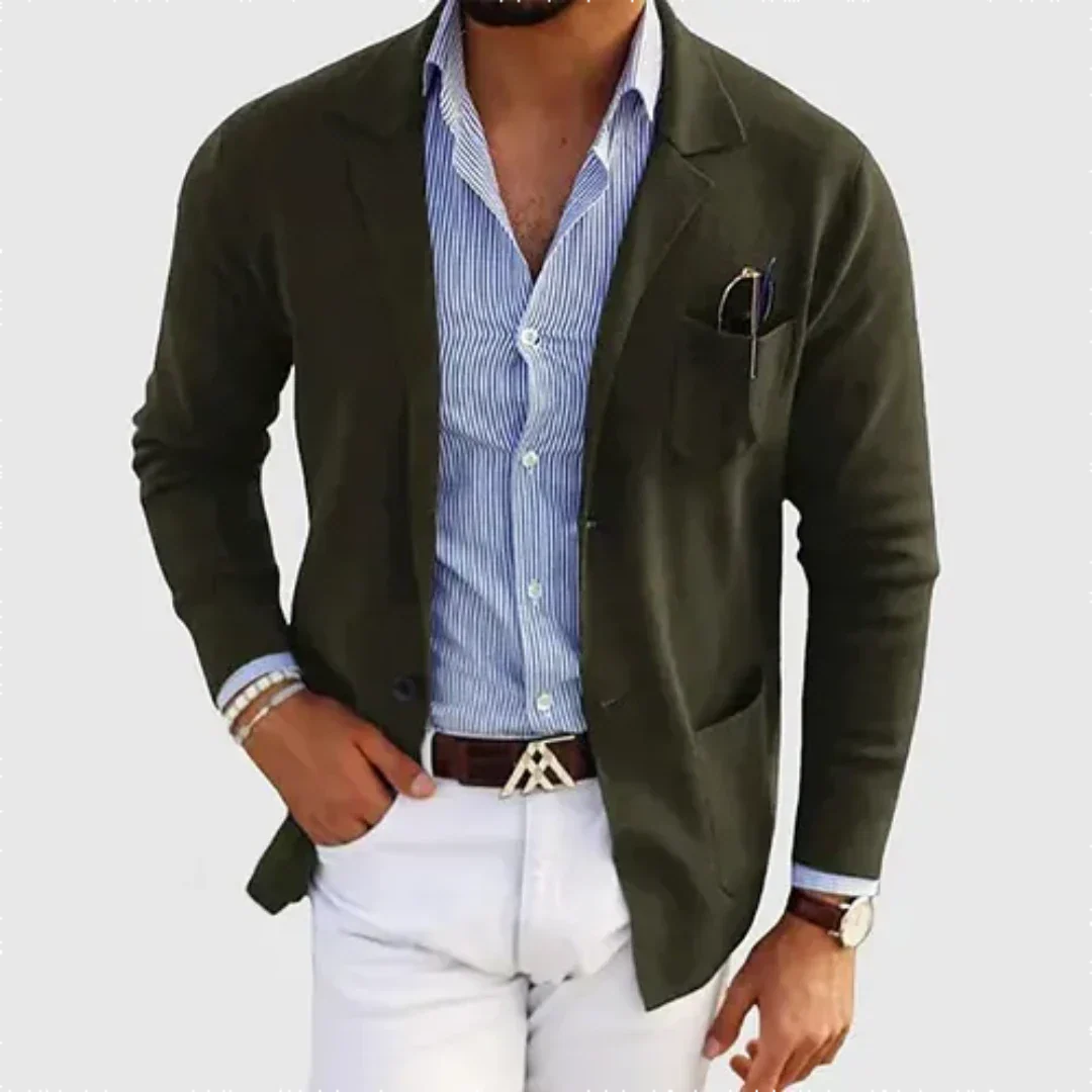 Men's Elegant Loose Fit Work Blazer | Semi-Formal