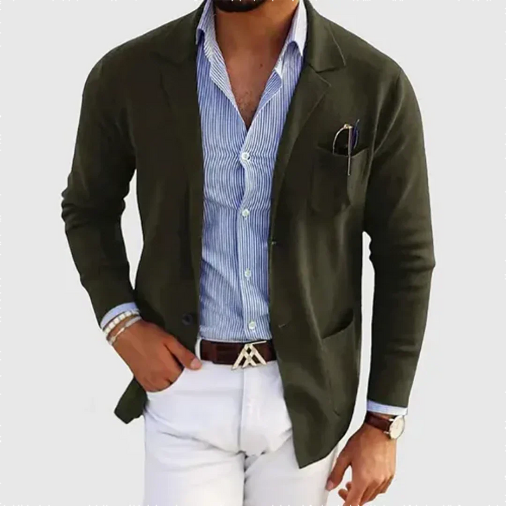 Men's Elegant Loose Fit Work Blazer | Semi-Formal