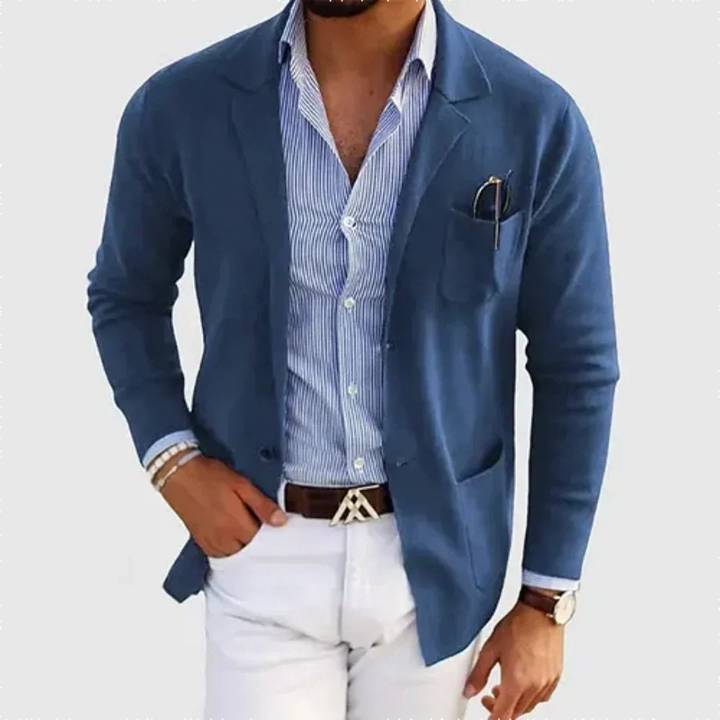 Men's Elegant Loose Fit Work Blazer | Semi-Formal