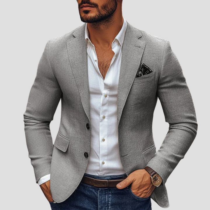 Men's Elegant Single-Breasted Blazer | Slim Fit