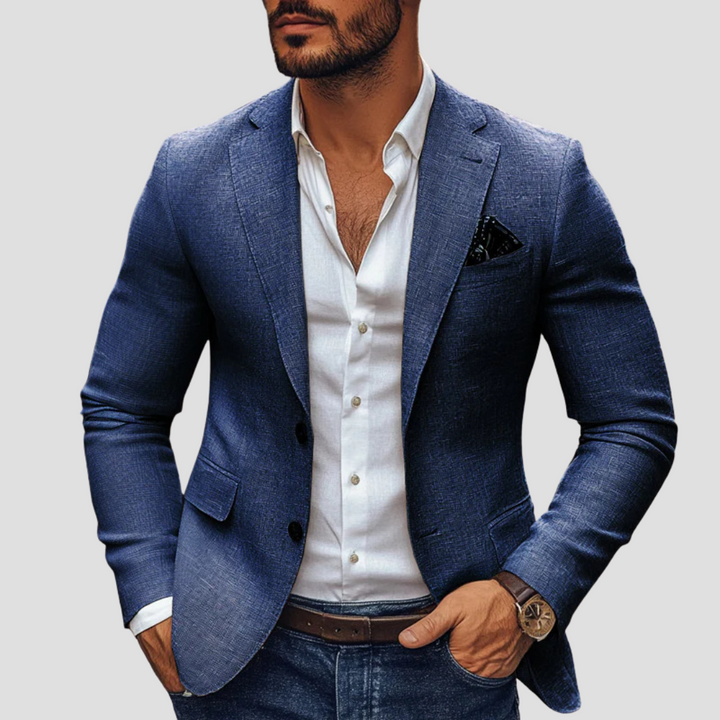 Men's Elegant Single-Breasted Blazer | Slim Fit