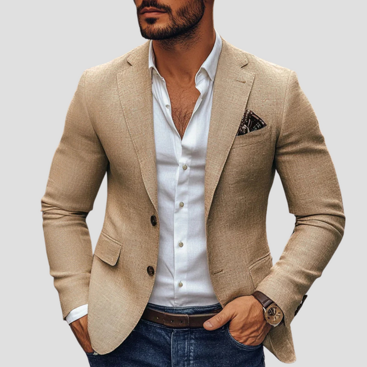 Men's Elegant Single-Breasted Blazer | Slim Fit
