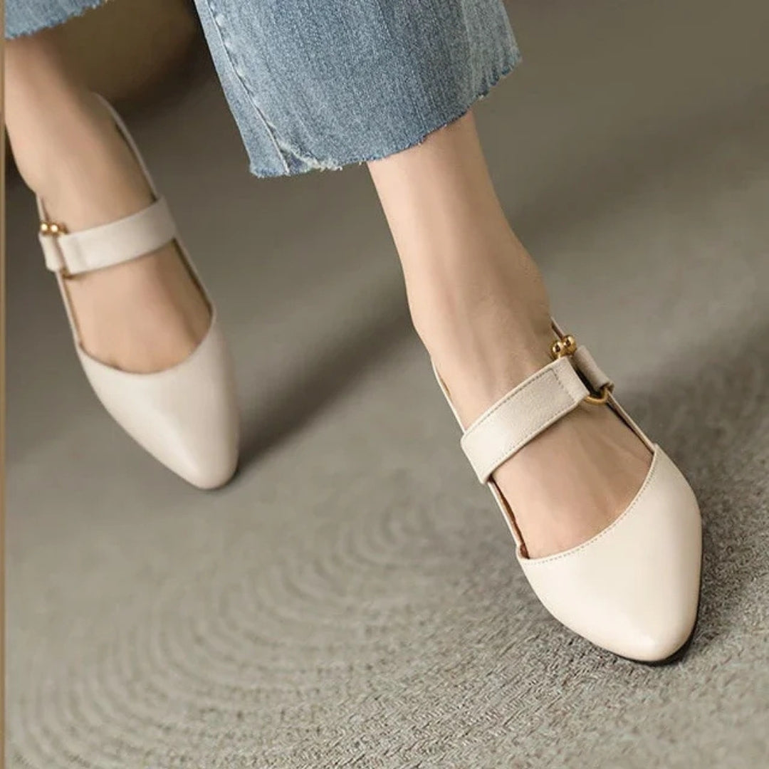 Women's Elegant Slingback Pointed Toe Heels | Orthopedic