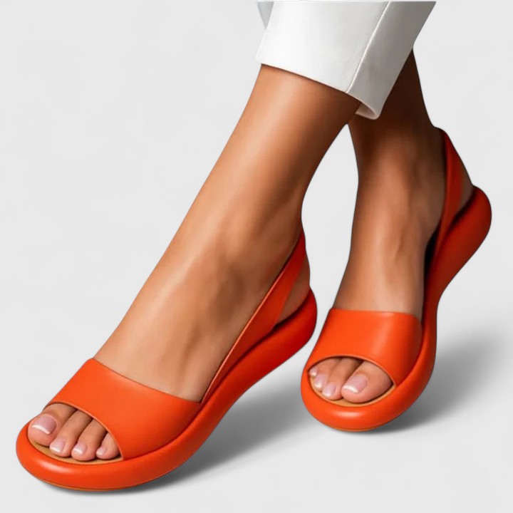 Women's Solid Color Slingback Sandals | Orthopedic