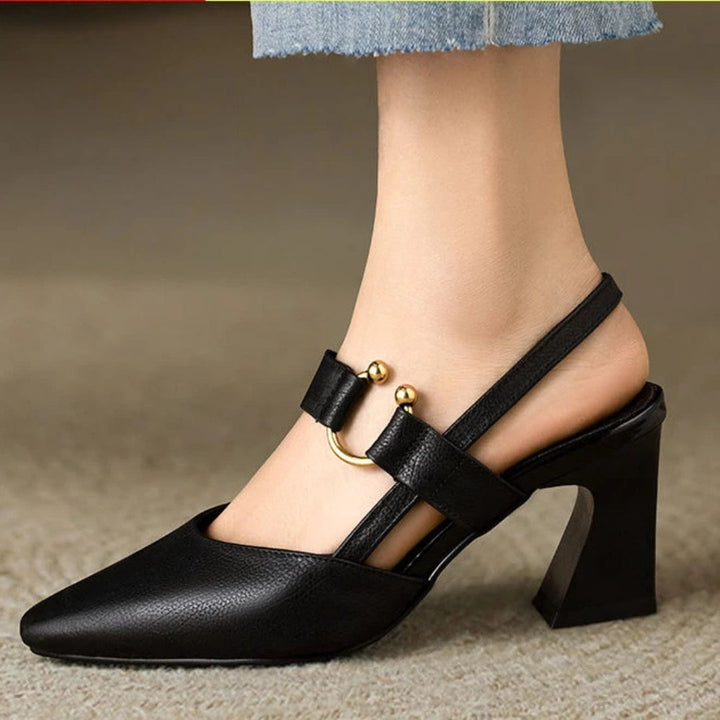 Women's Elegant Slingback Pointed Toe Heels | Orthopedic