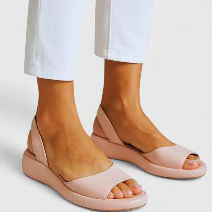 Women's Solid Color Slingback Sandals | Orthopedic
