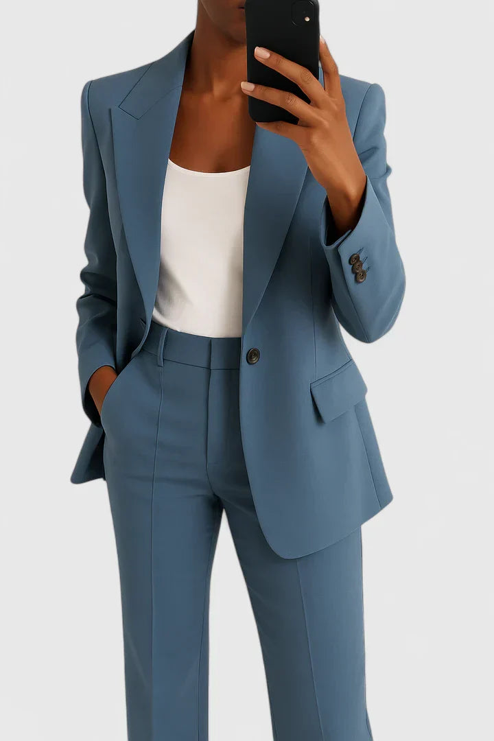 Women's Elegant Work Blazer and Trouser Co-Ord Set | Two Piece