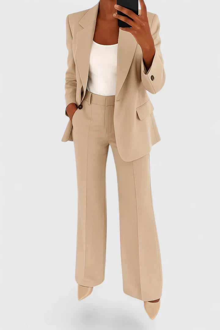 Women's Elegant Work Blazer and Trouser Co-Ord Set | Two Piece