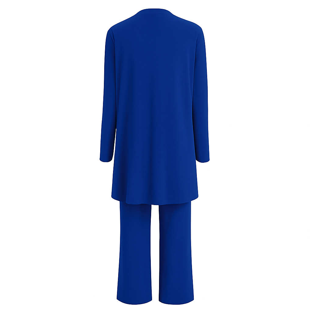Women's Elegant Solid Color Work Co-Ord Set | 3-Piece