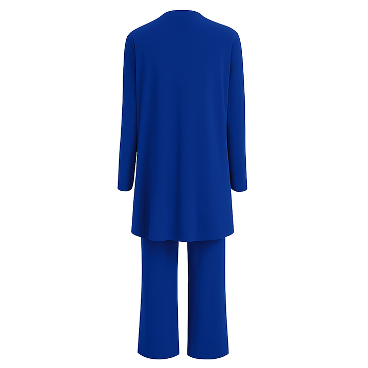 Women's Elegant Solid Color Work Co-Ord Set | 3-Piece