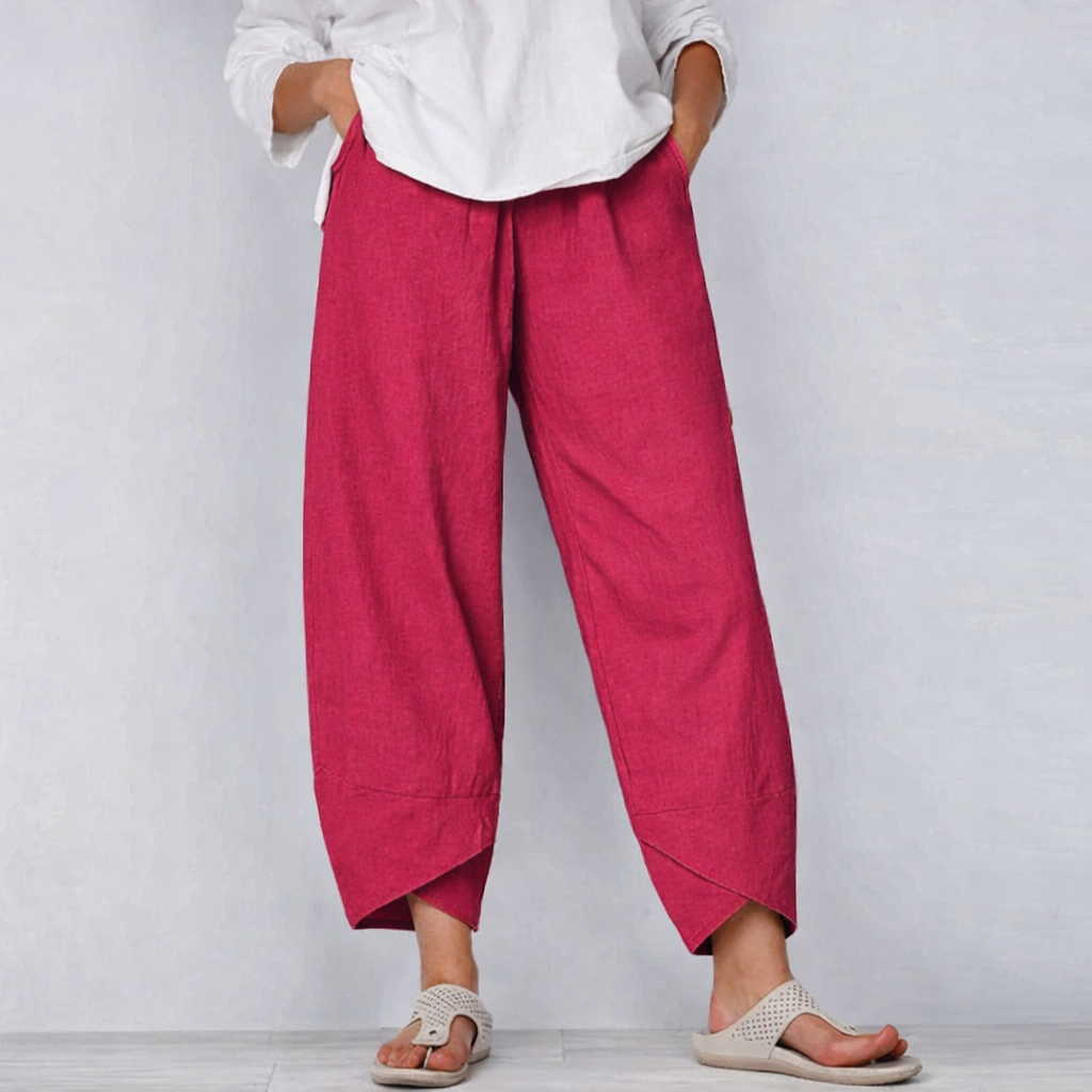 Women's Chique Solid Color Summer Pants | Wide Leg
