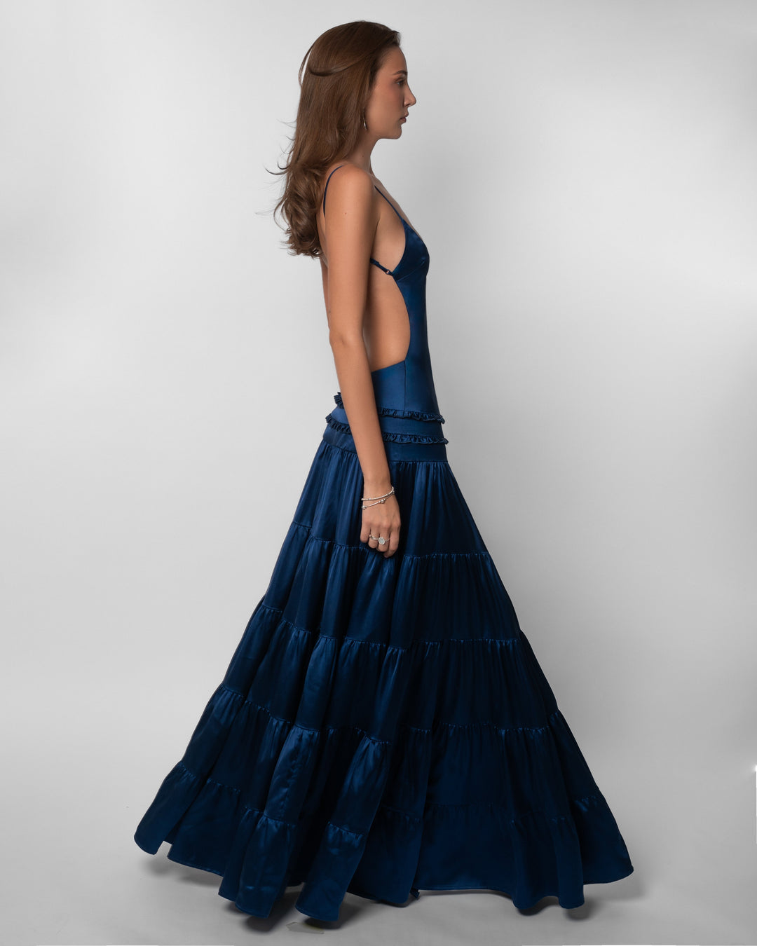 Women's Wedding Guest V Neck Cutout Dress | Maxi