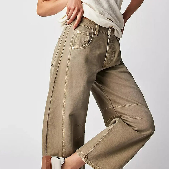 Women's Casual Wide Leg Trousers | Straight Fit