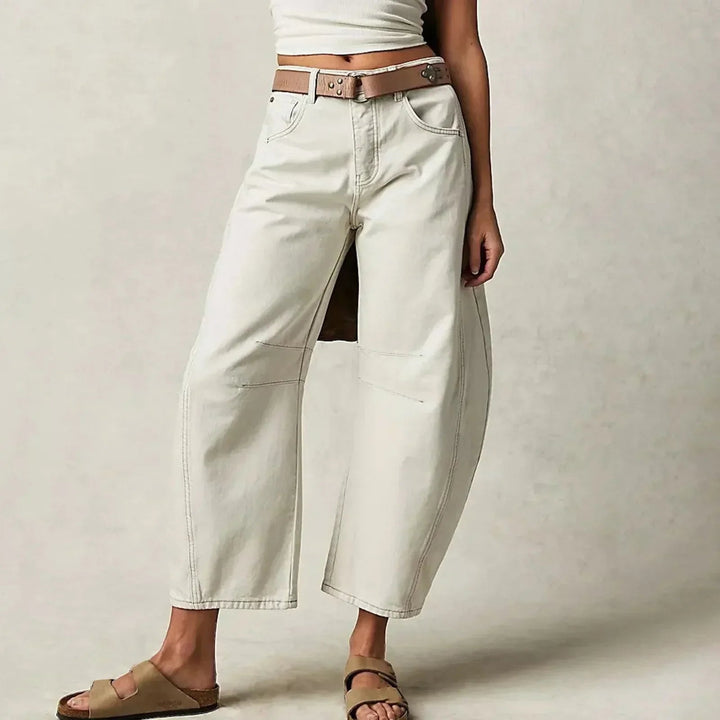 Women's Casual Wide Leg Trousers | Straight Fit