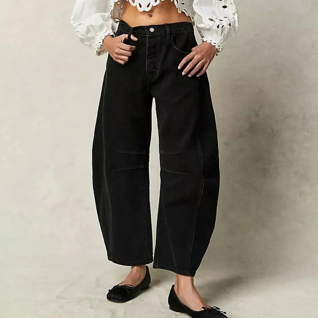 Women's Casual Wide Leg Trousers | Straight Fit