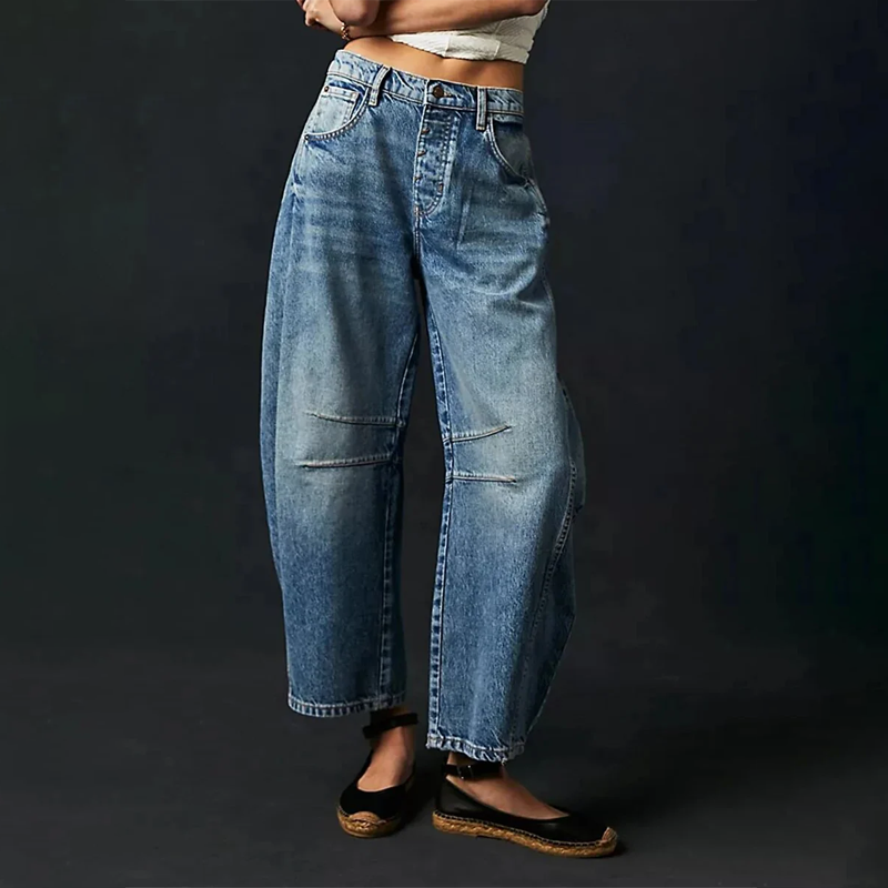 Women's Casual Wide Leg Trousers | Straight Fit