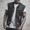 Men's Casual Streetwear Look Button-Up Vest | Sleeveless