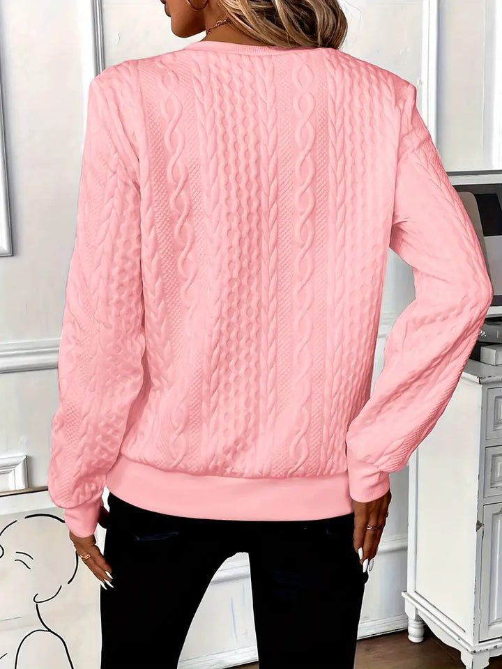 Women's Elegant Winter Sweater | Half Zip