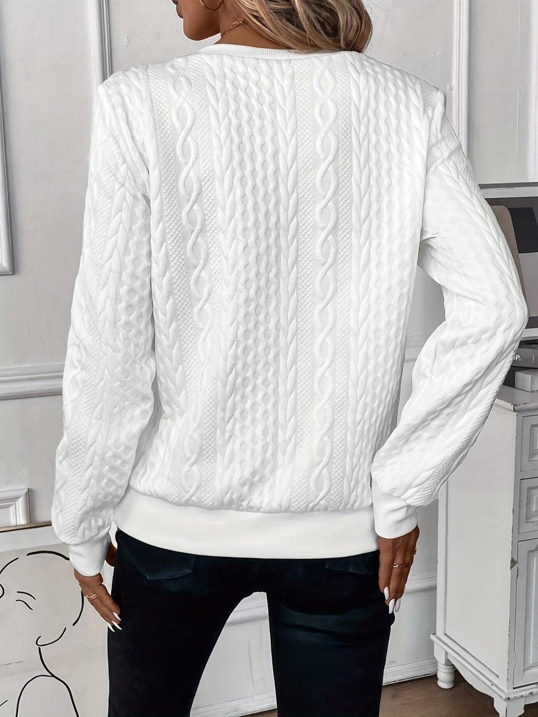 Women's Elegant Winter Sweater | Half Zip