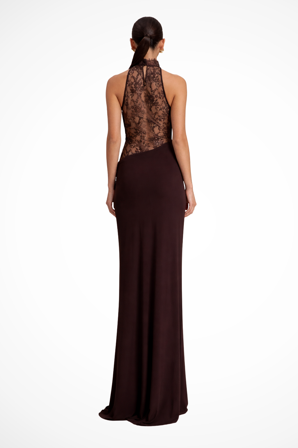 Women's Halter High Neck Sleeveless Wedding Guest Dress | Maxi