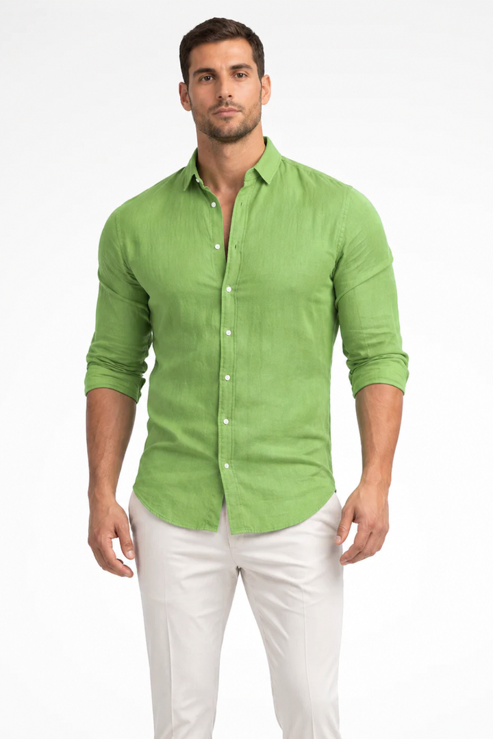 Men's Loose Fit Casual Summer Shirt | Long Sleeve