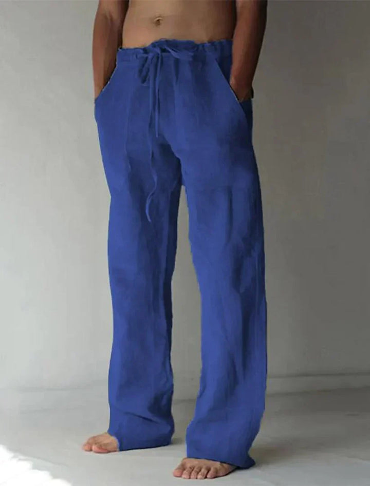 Men's Relaxed Fit Baggy Drawstring Trousers | Summer