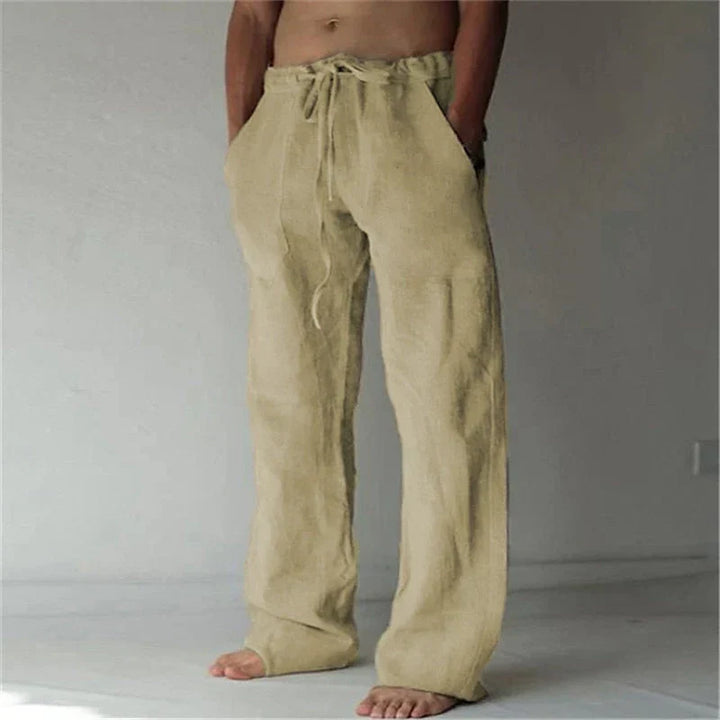 Men's Relaxed Fit Baggy Drawstring Trousers | Summer