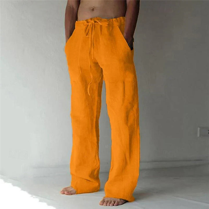 Men's Relaxed Fit Baggy Drawstring Trousers | Summer