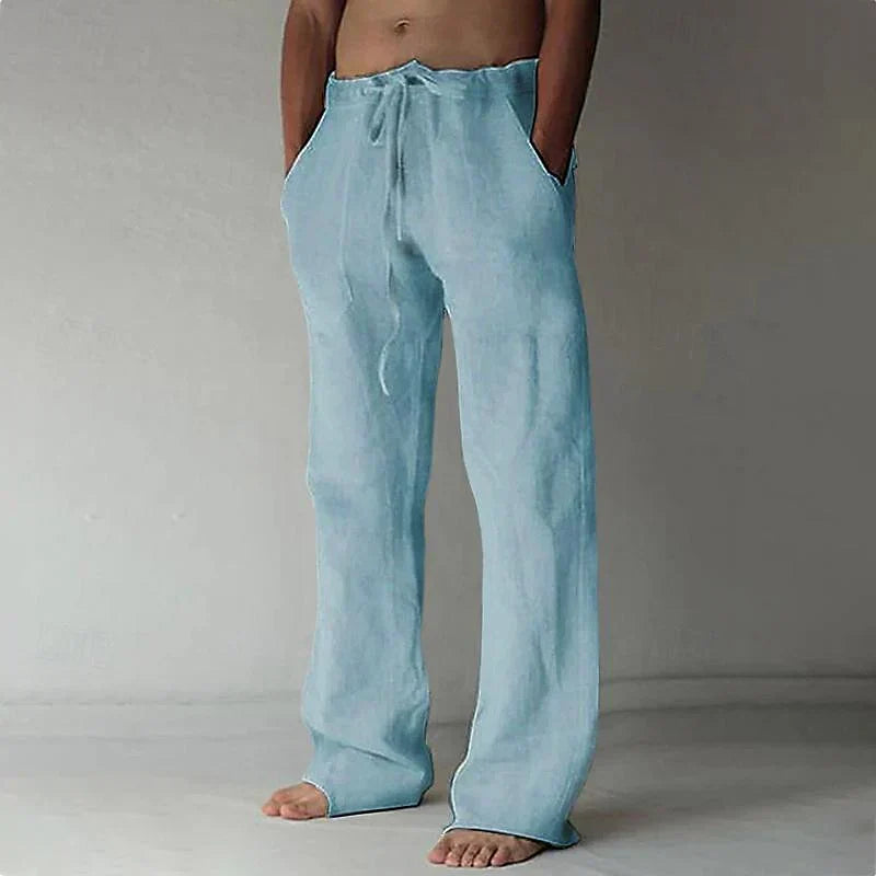 Men's Relaxed Fit Baggy Drawstring Trousers | Summer