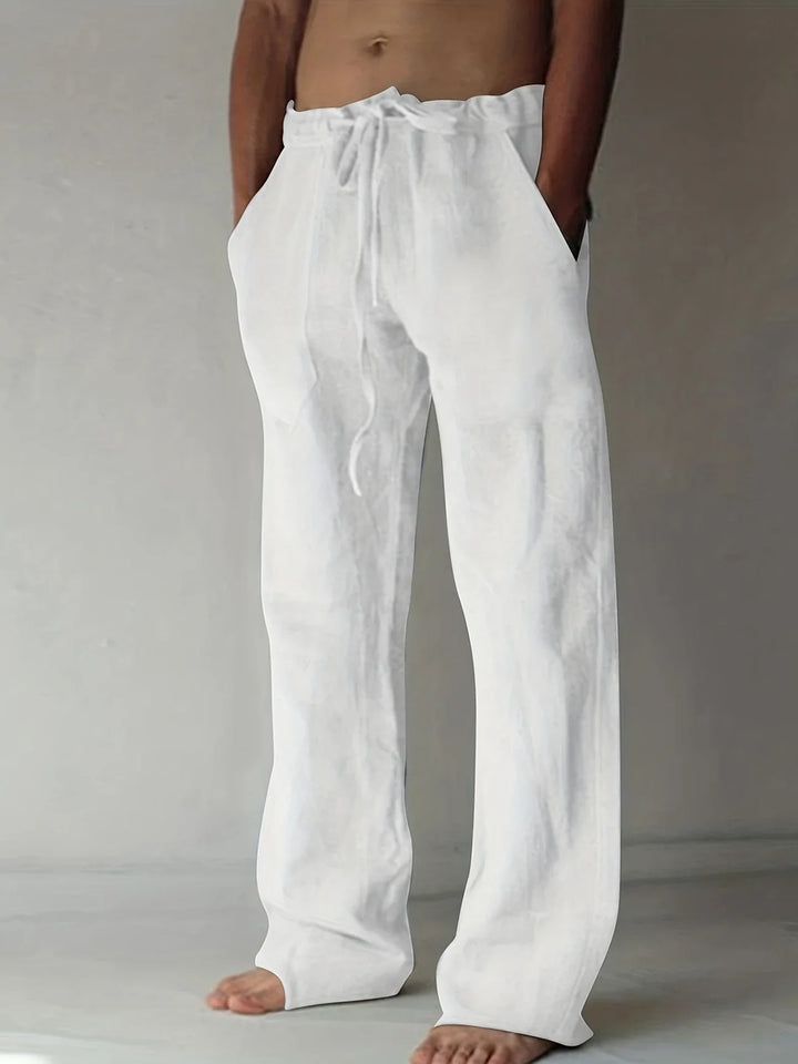 Men's Relaxed Fit Baggy Drawstring Trousers | Summer