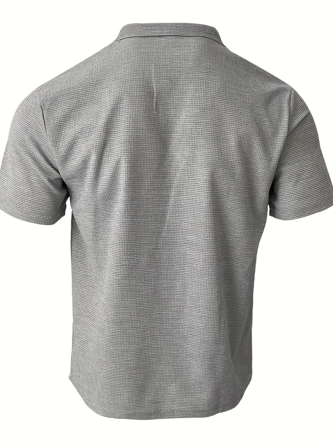 Men's Casual Textured Polo Shirt | Short Sleeve