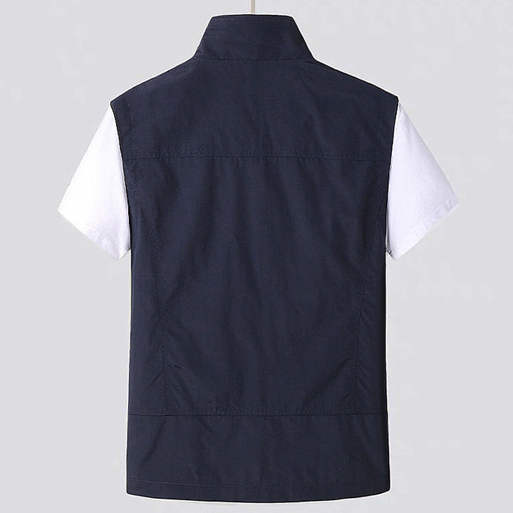 Men's Casual Vest with Pockets | Zip Up