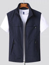 Men's Casual Vest with Pockets | Zip Up