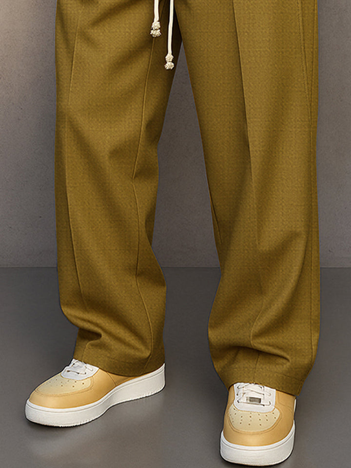 Men's Casual Straight Leg Trousers | Relaxed Fit