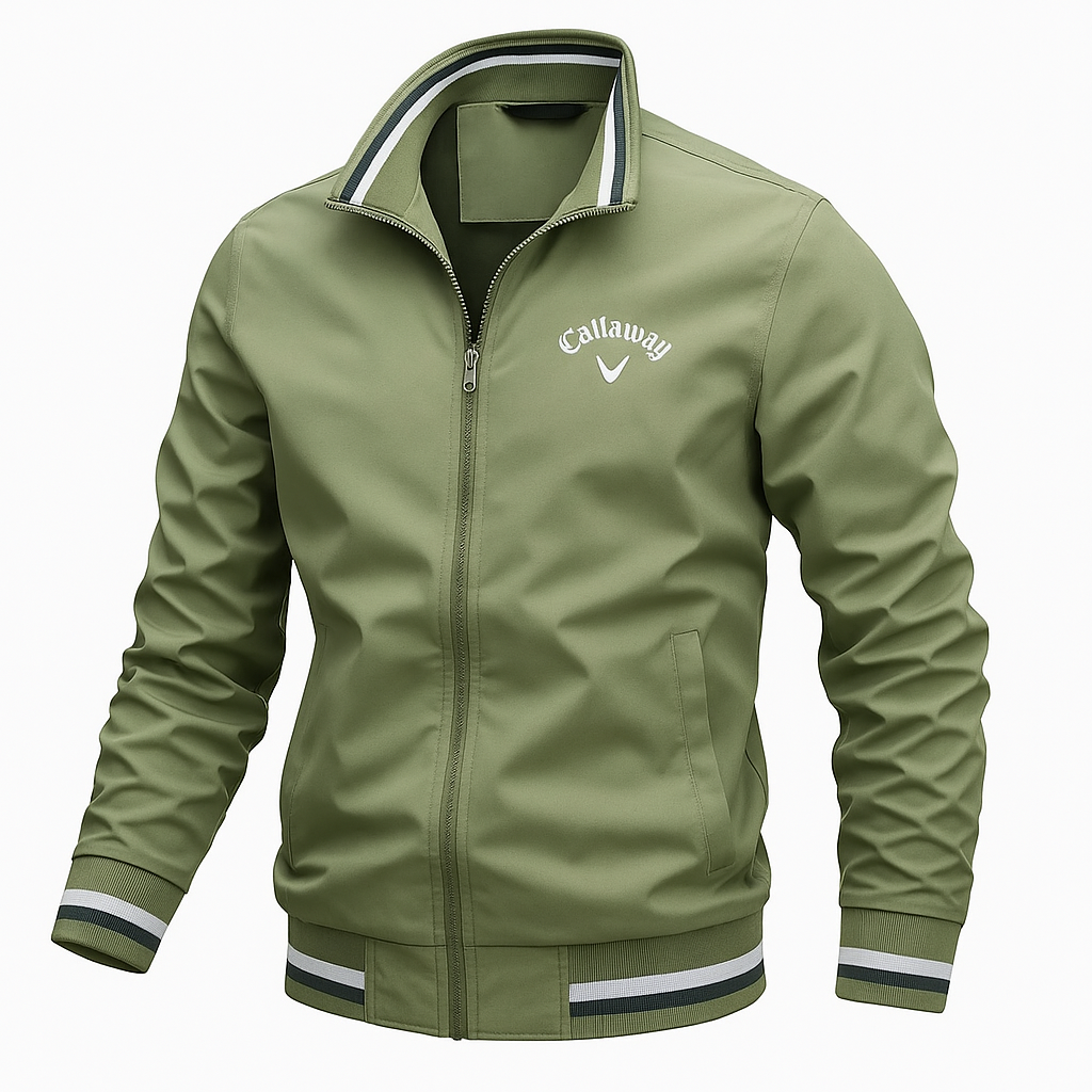 Men's Sport Stand Collar Varsity Jacket | Zip Up