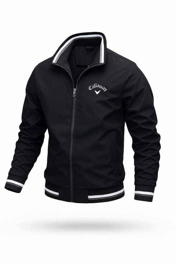 Men's Sport Stand Collar Varsity Jacket | Zip Up