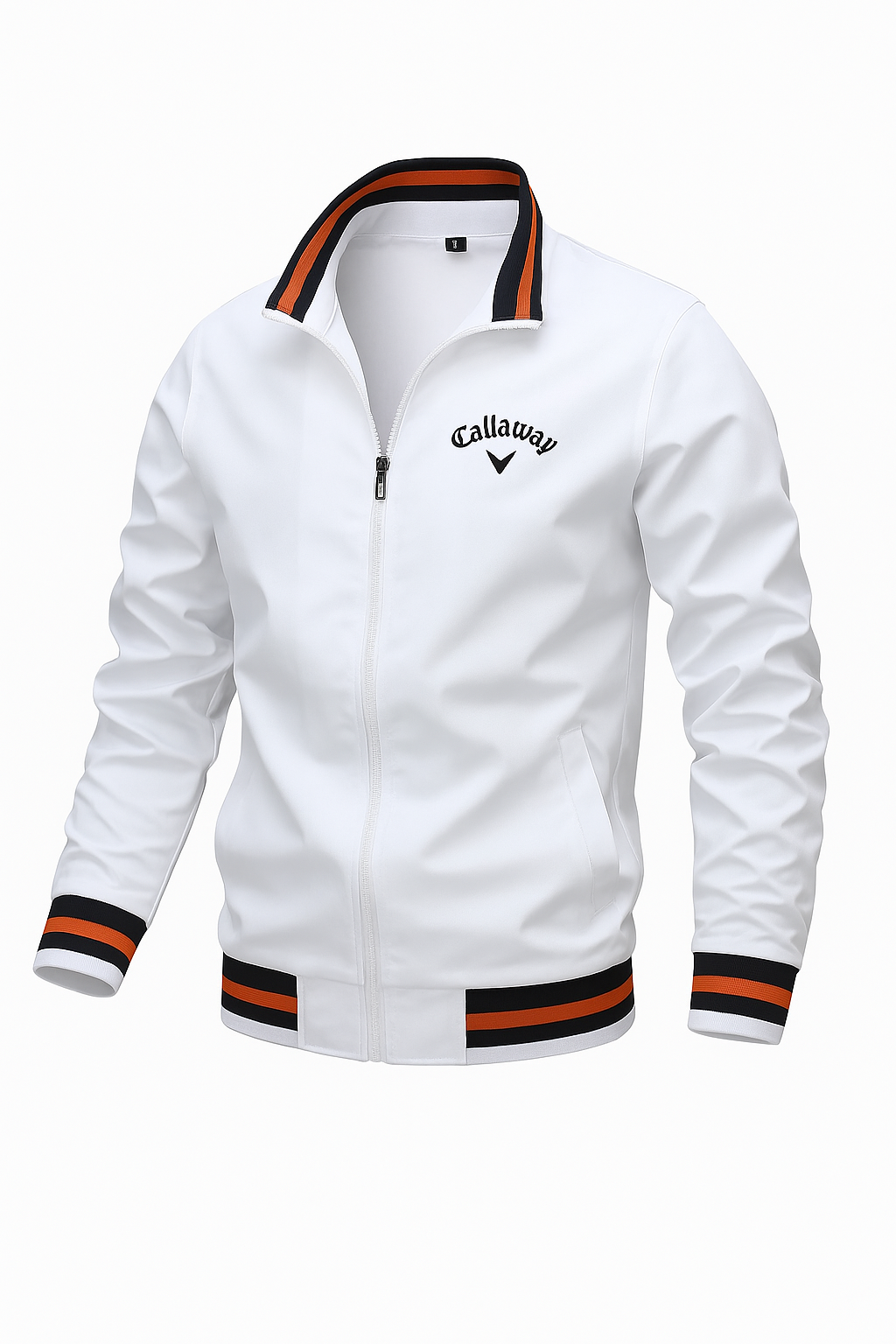 Men's Sport Stand Collar Varsity Jacket | Zip Up