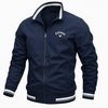 Men's Sport Stand Collar Varsity Jacket | Zip Up