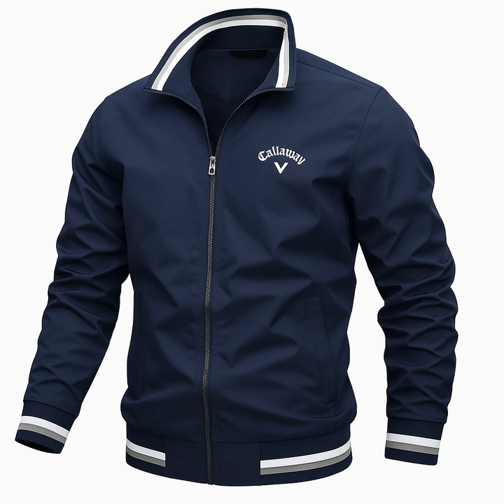 Men's Sport Stand Collar Varsity Jacket | Zip Up