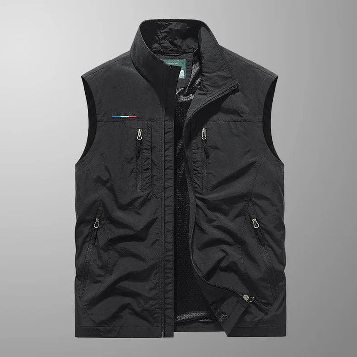 Men's Casual Zip Up Vest with Pockets | Sleeveless