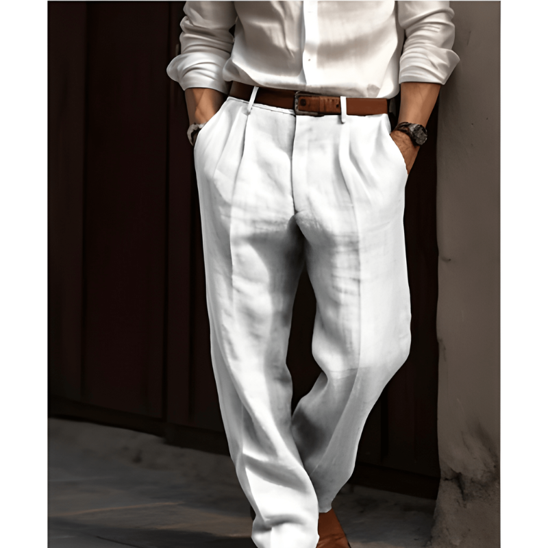 Men's Elegant Formal Trousers | Straight Leg