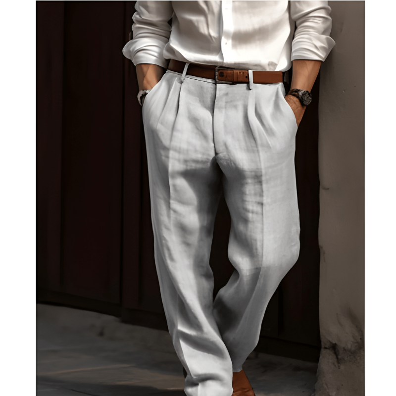 Men's Elegant Formal Trousers | Straight Leg