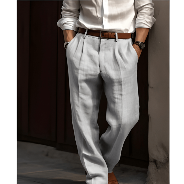 Men's Elegant Formal Trousers | Straight Leg